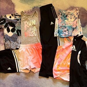 Girls size small Adidas lot. Multicolor Activewear Collection